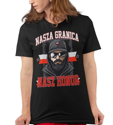 KOSZULKA DAMSKA PATRIOTYCZNI NASZA GRANICA